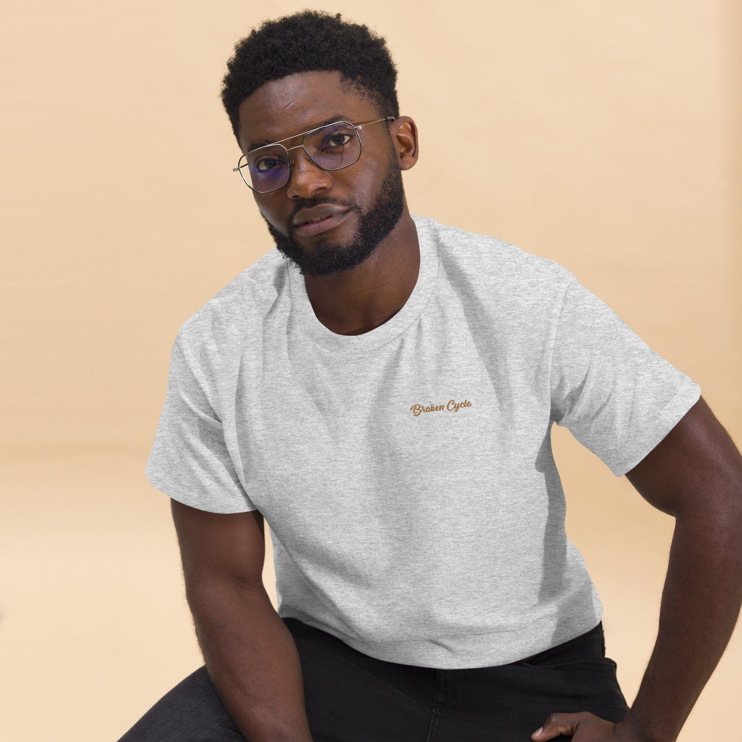 Embroidered Broken Cycle Tee