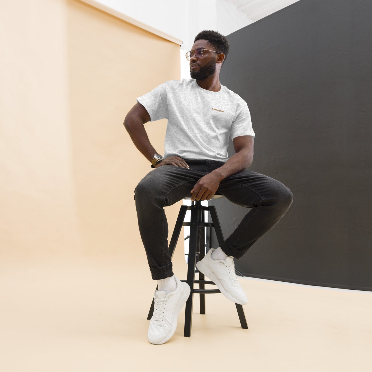 Embroidered Broken Cycle Tee