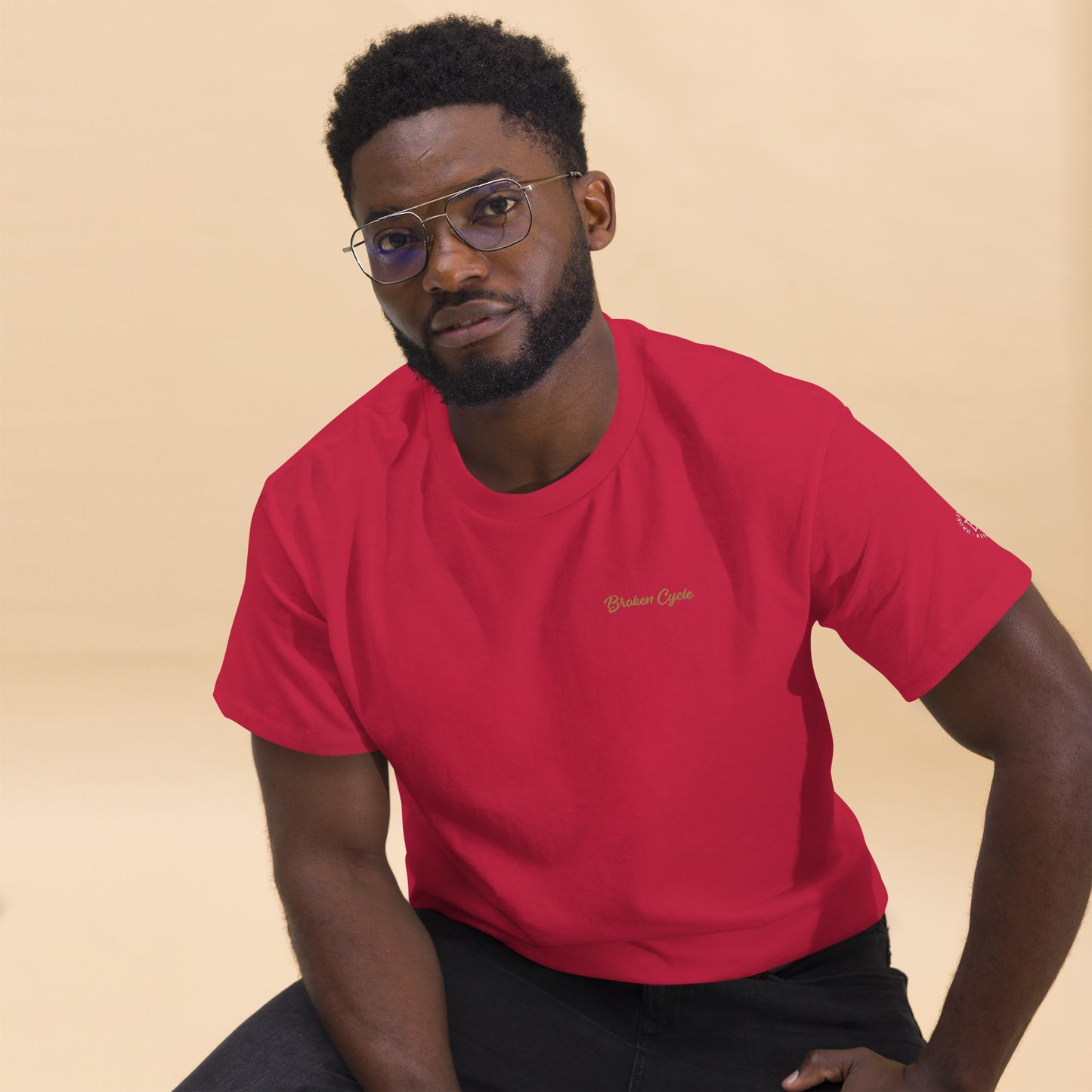 Embroidered Broken Cycle Tee