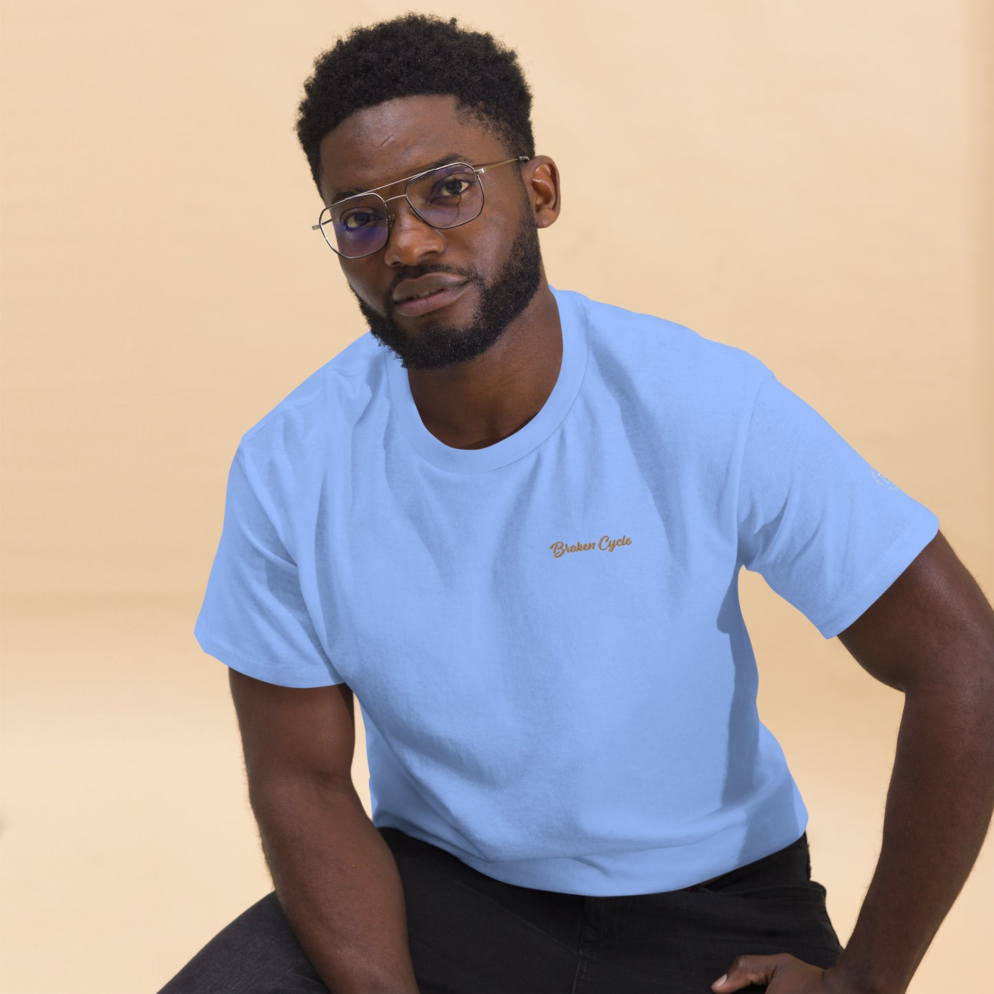 Embroidered Broken Cycle Tee