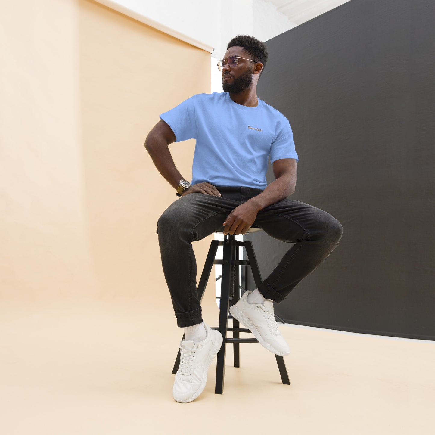 Embroidered Broken Cycle Tee