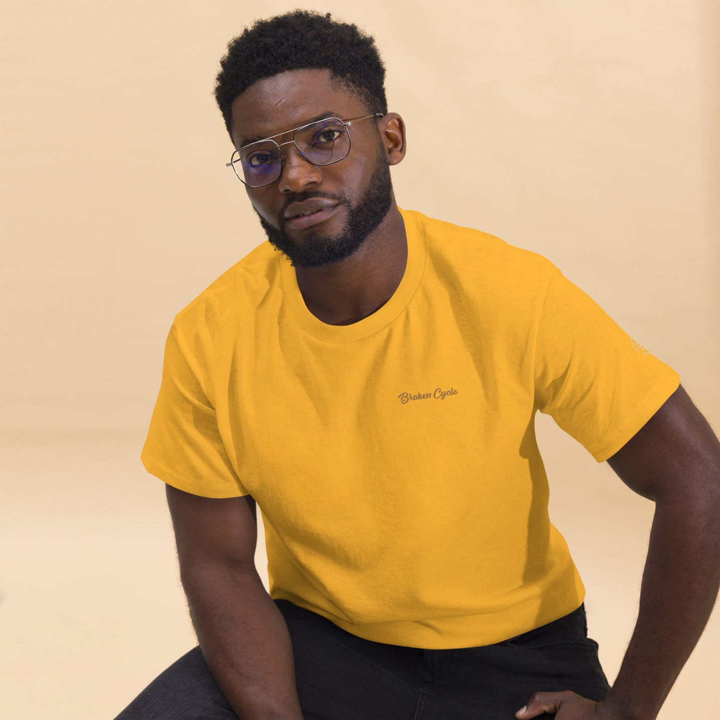 Embroidered Broken Cycle Tee
