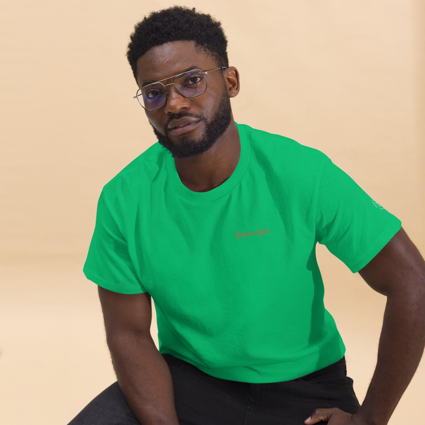 Embroidered Broken Cycle Tee