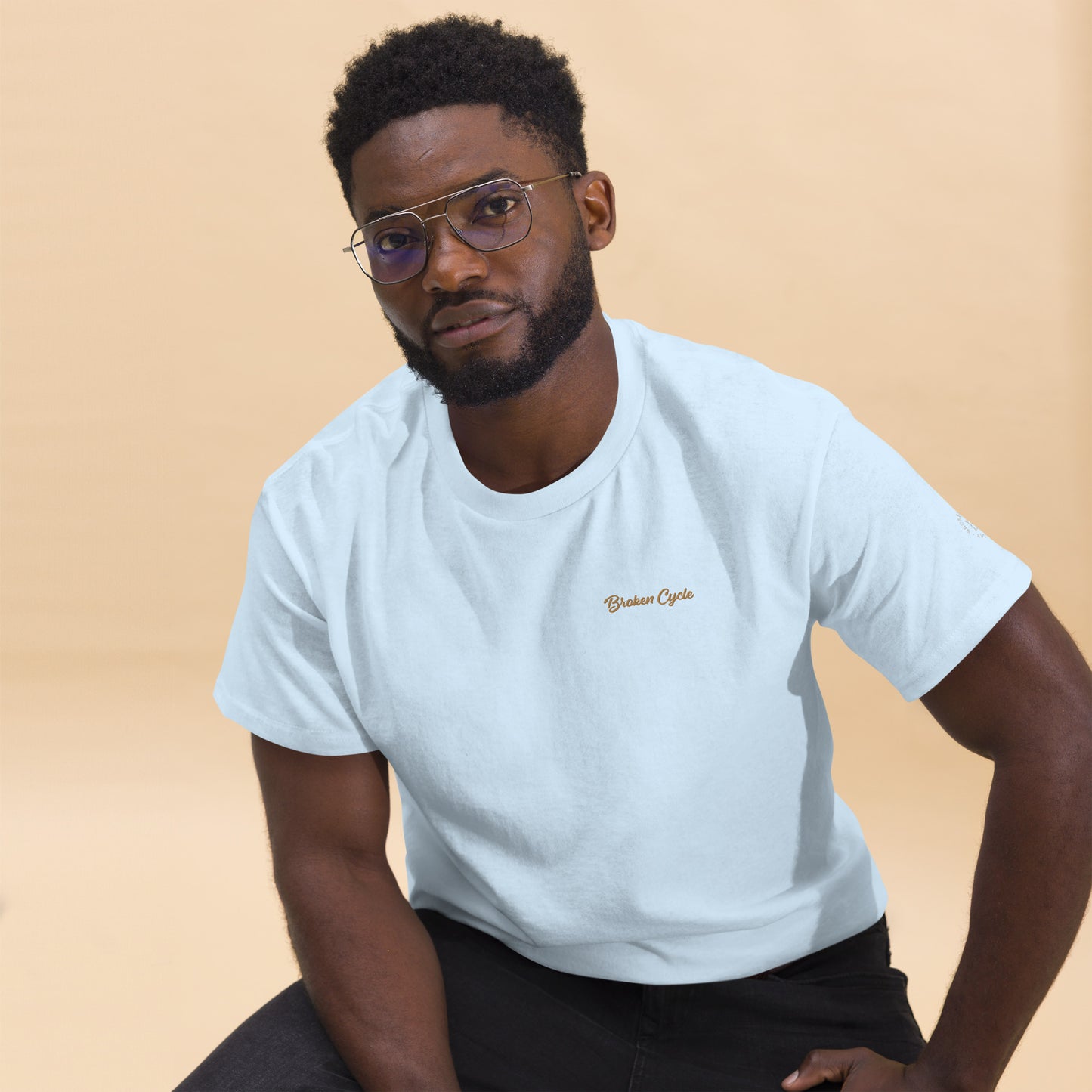 Embroidered Broken Cycle Tee
