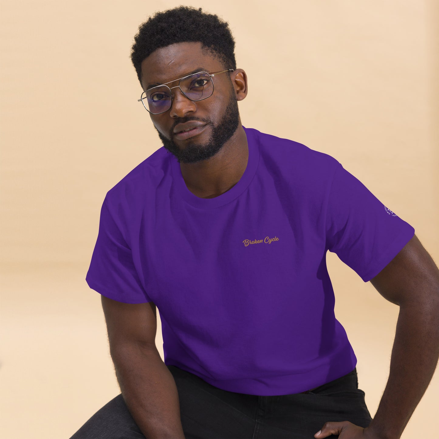 Embroidered Broken Cycle Tee