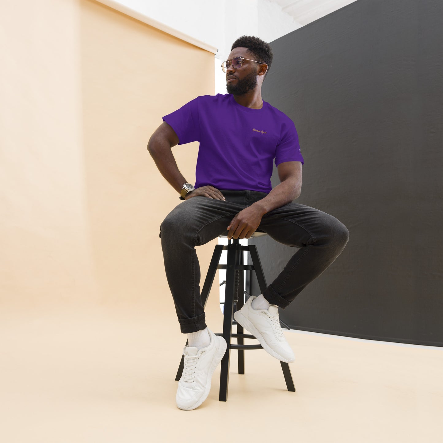 Embroidered Broken Cycle Tee