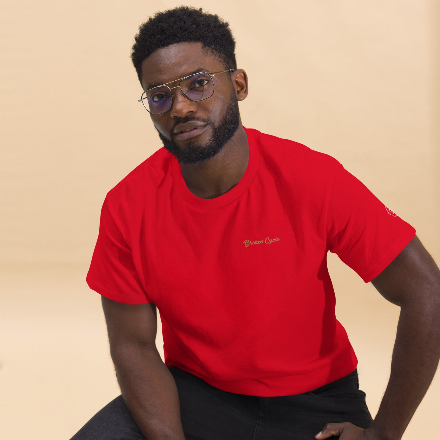 Embroidered Broken Cycle Tee