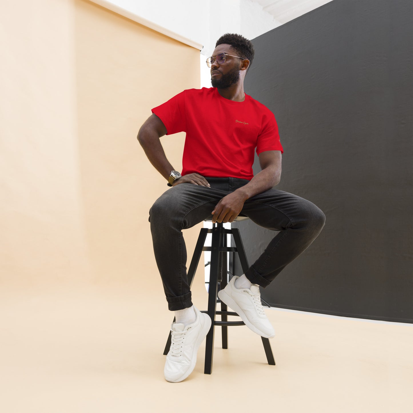 Embroidered Broken Cycle Tee