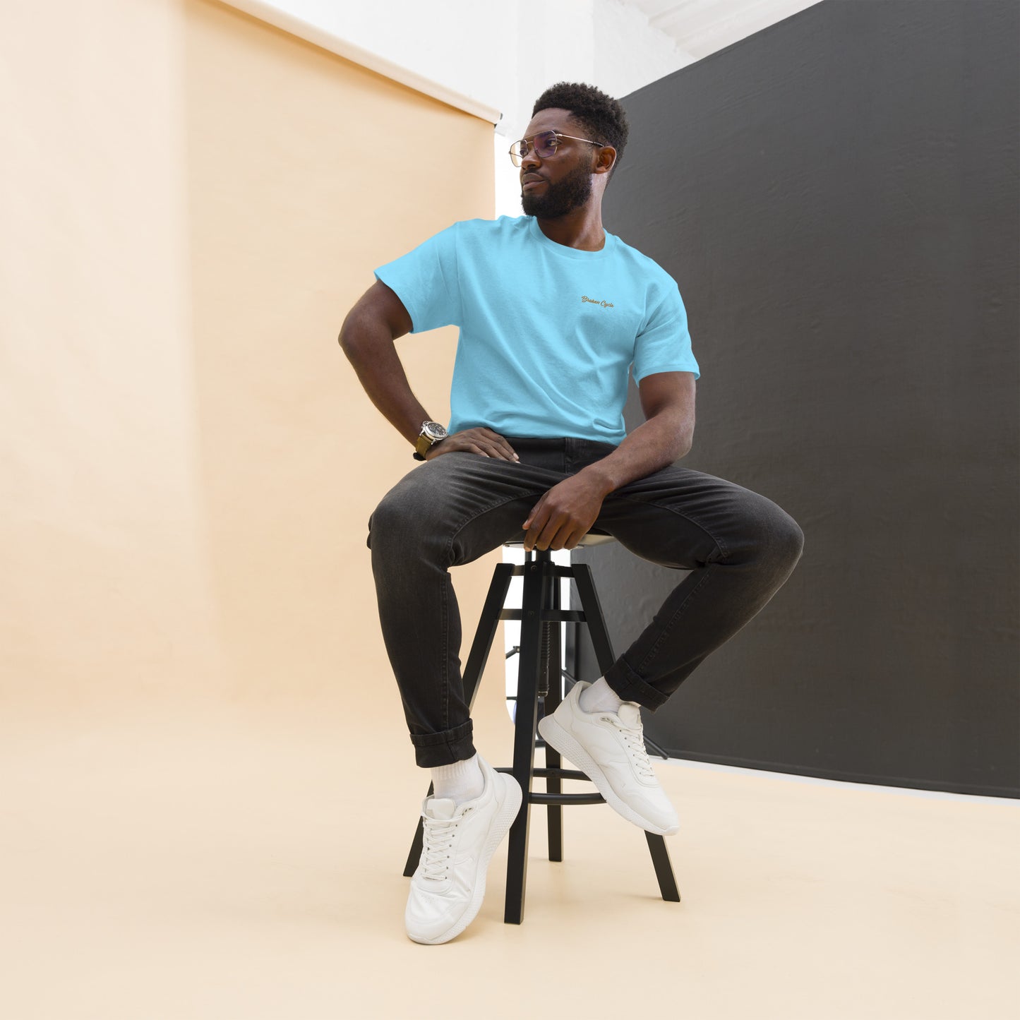 Embroidered Broken Cycle Tee