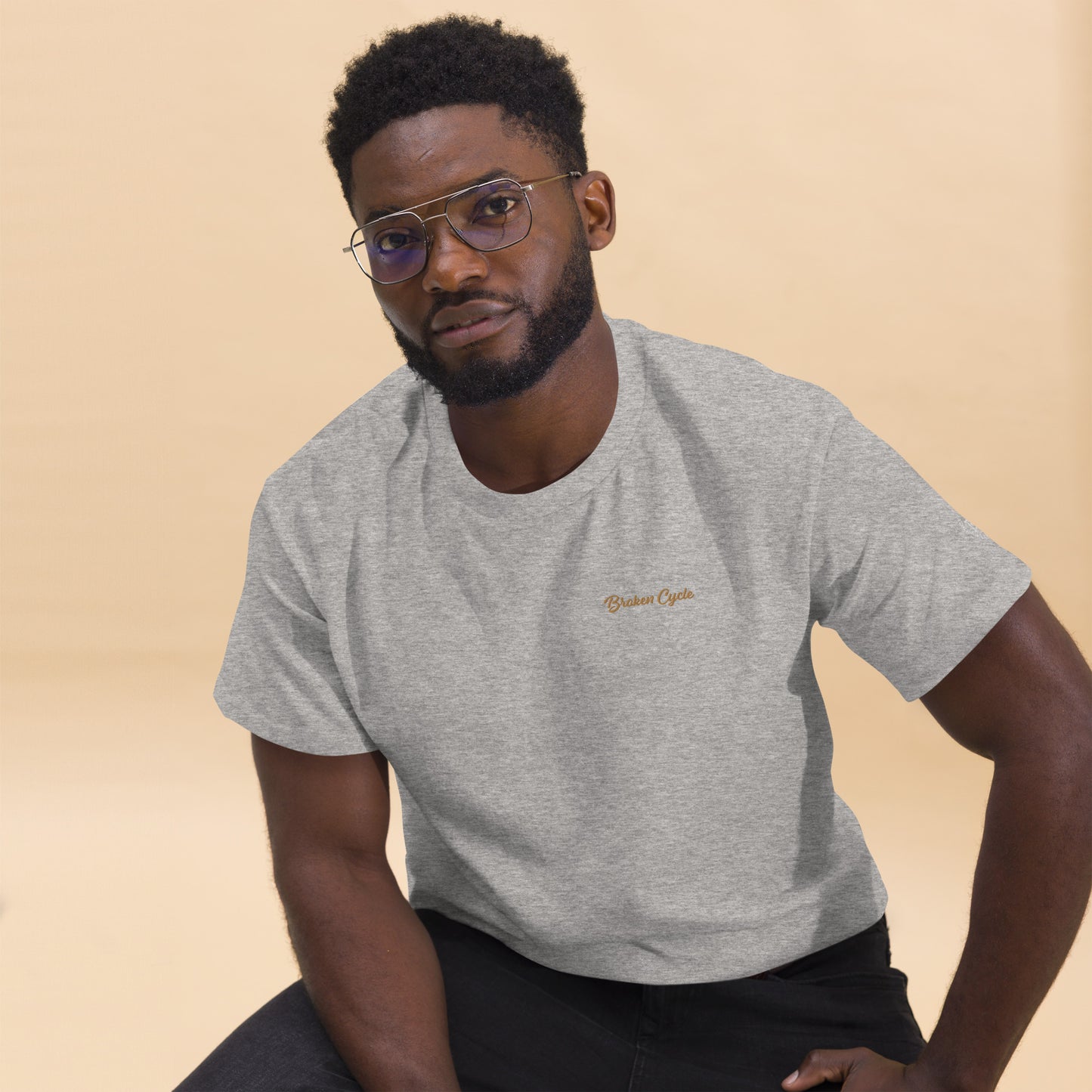 Embroidered Broken Cycle Tee