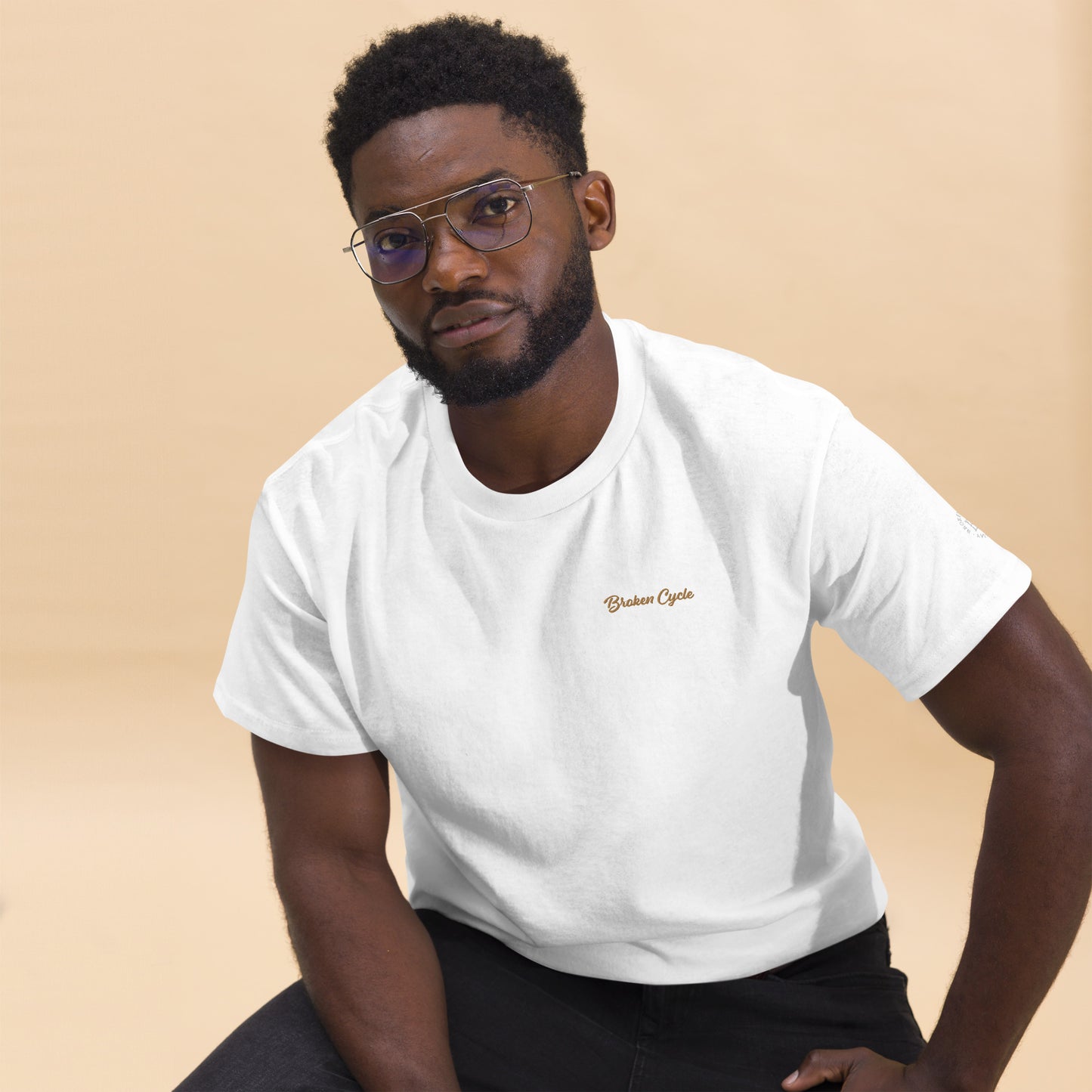 Embroidered Broken Cycle Tee