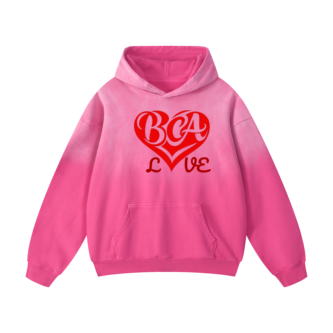Sunfade Oversized  Love Hoodie