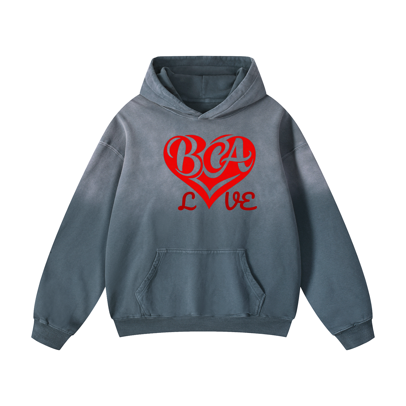 Sunfade Oversized  Love Hoodie