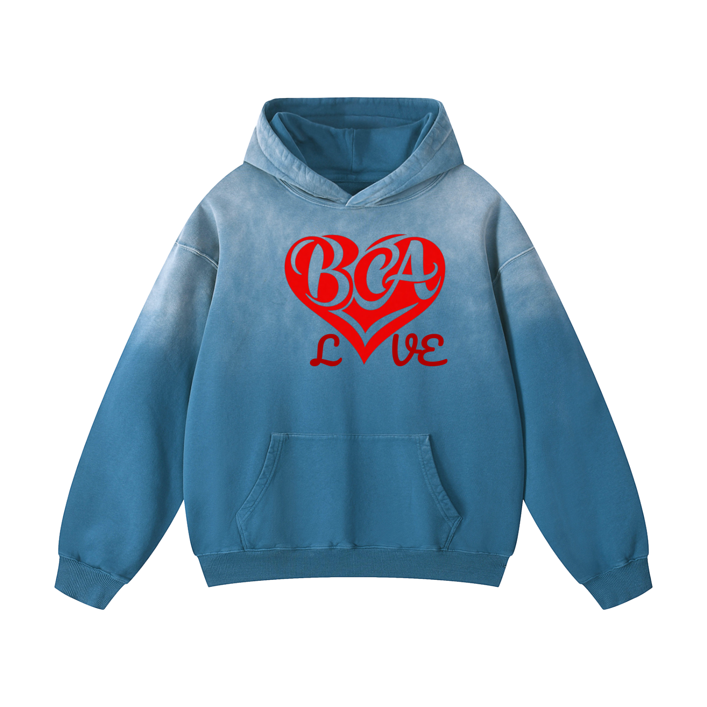 Sunfade Oversized  Love Hoodie