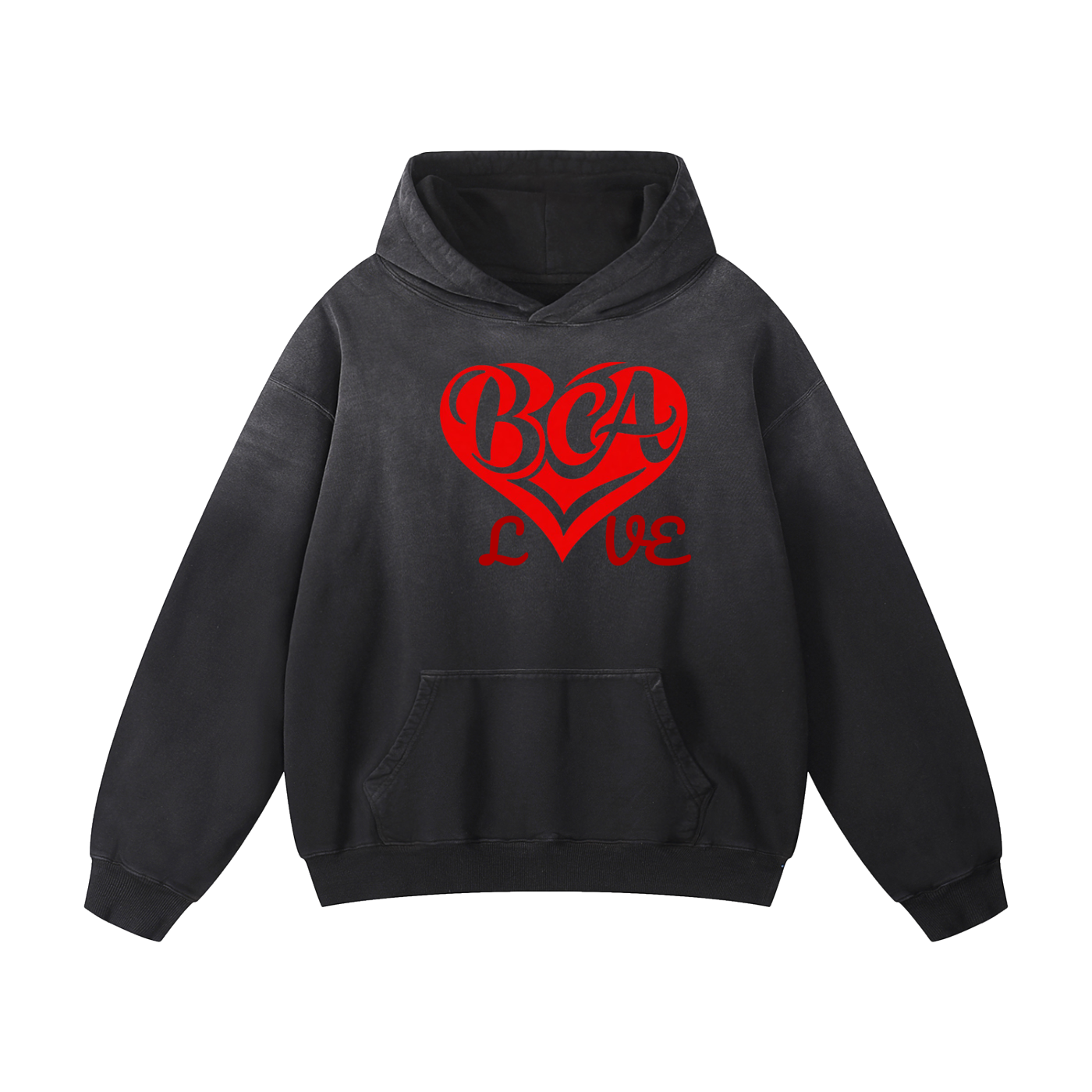 Sunfade Oversized  Love Hoodie