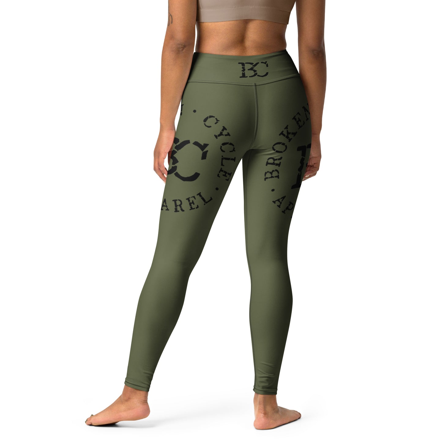 Green Yoga Leggings