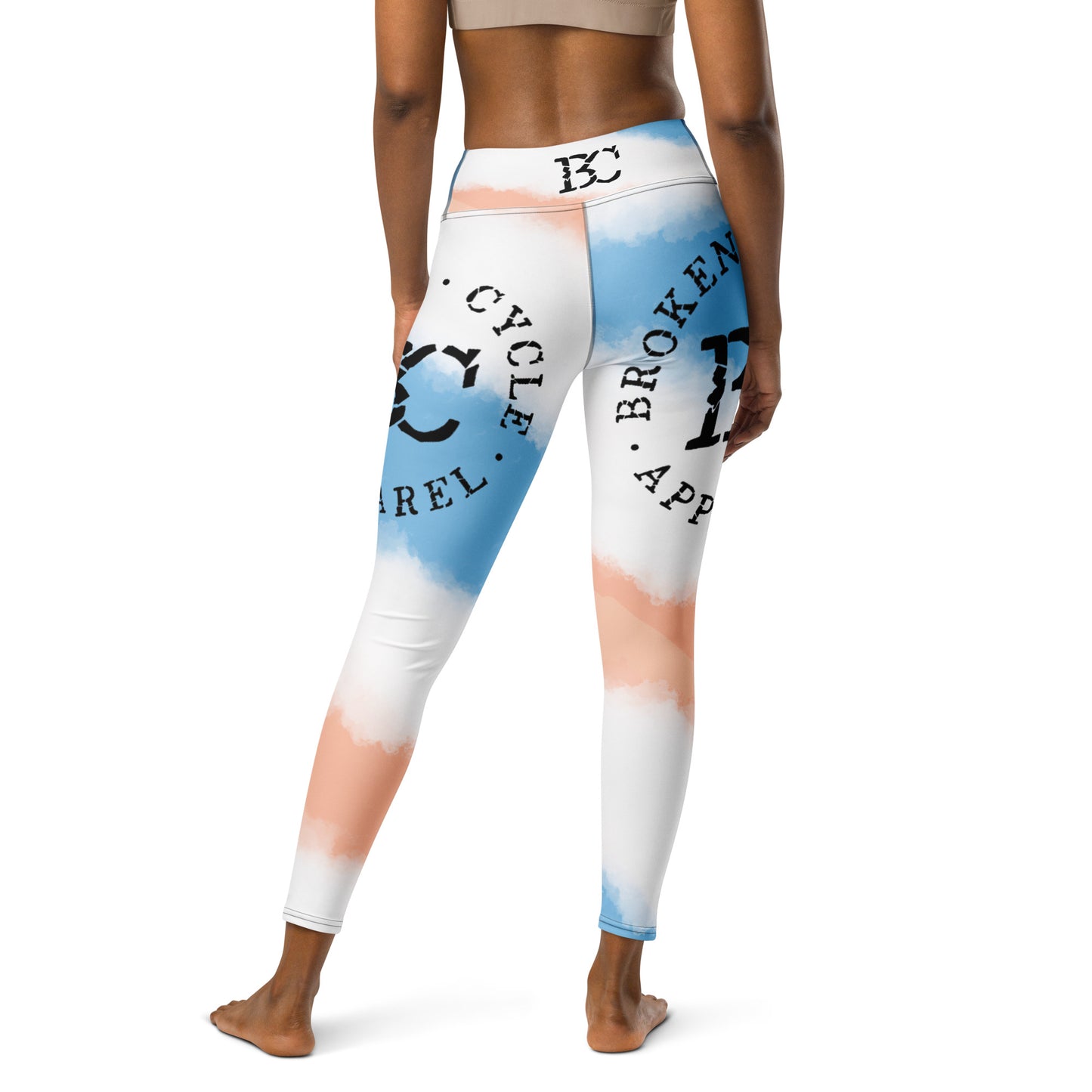 Tie Dye Black Stich Leggings