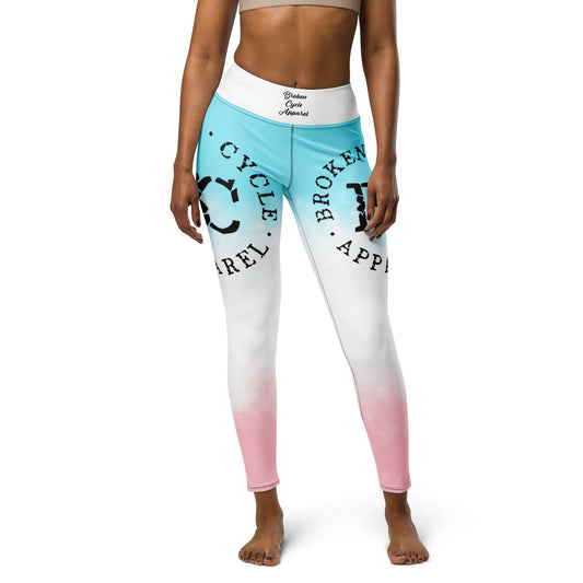 Cotton Candy Yoga Leggings