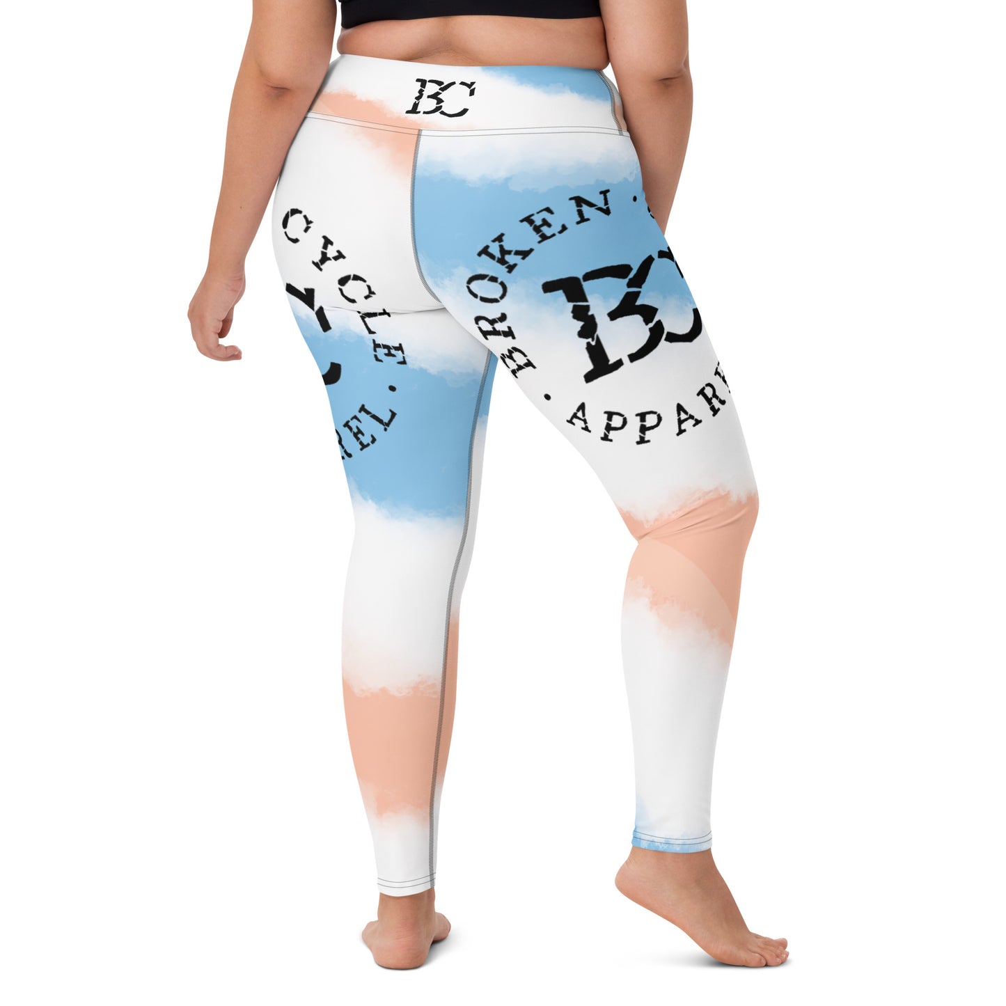 Tie Dye Black Stich Leggings