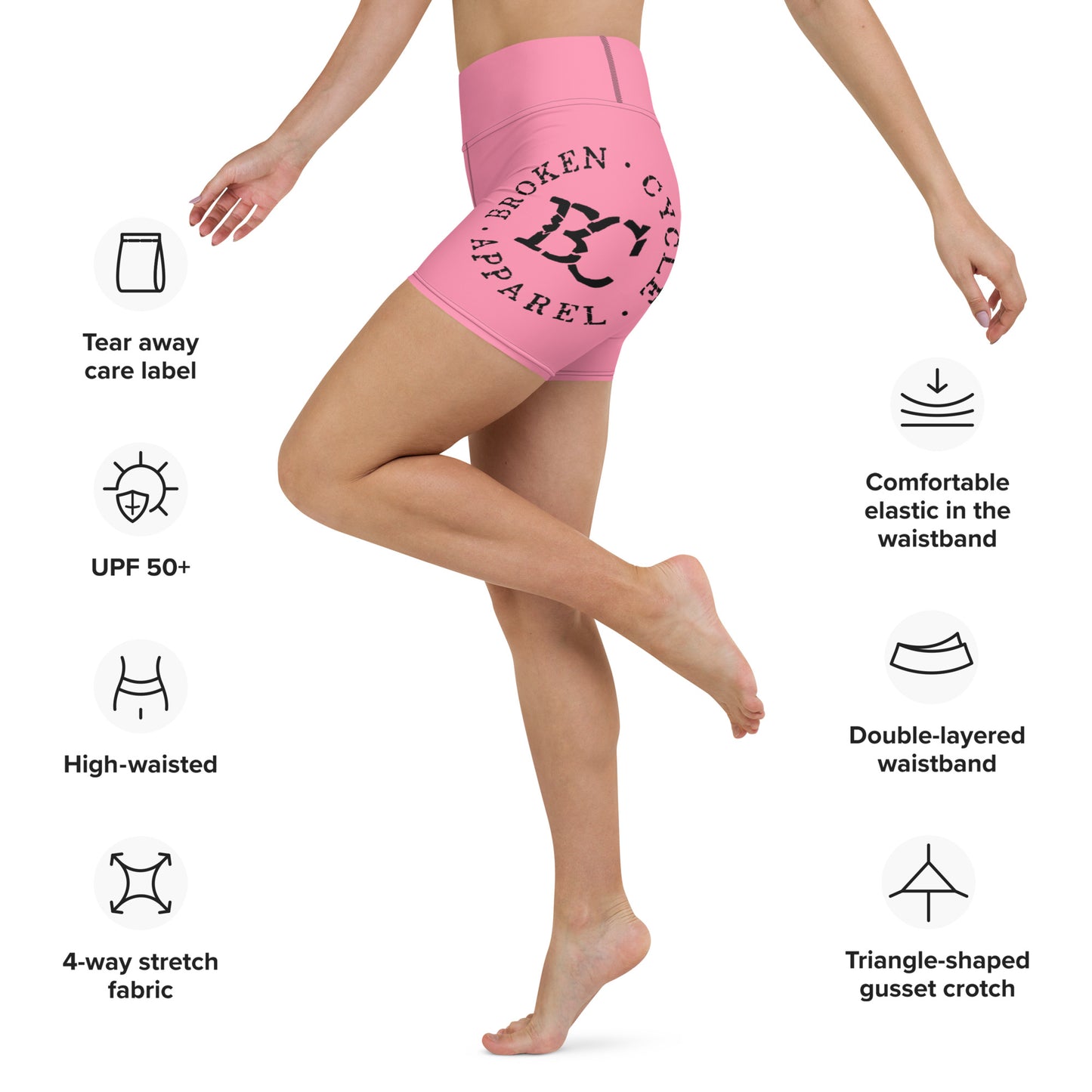 Yoga Shorts Pink