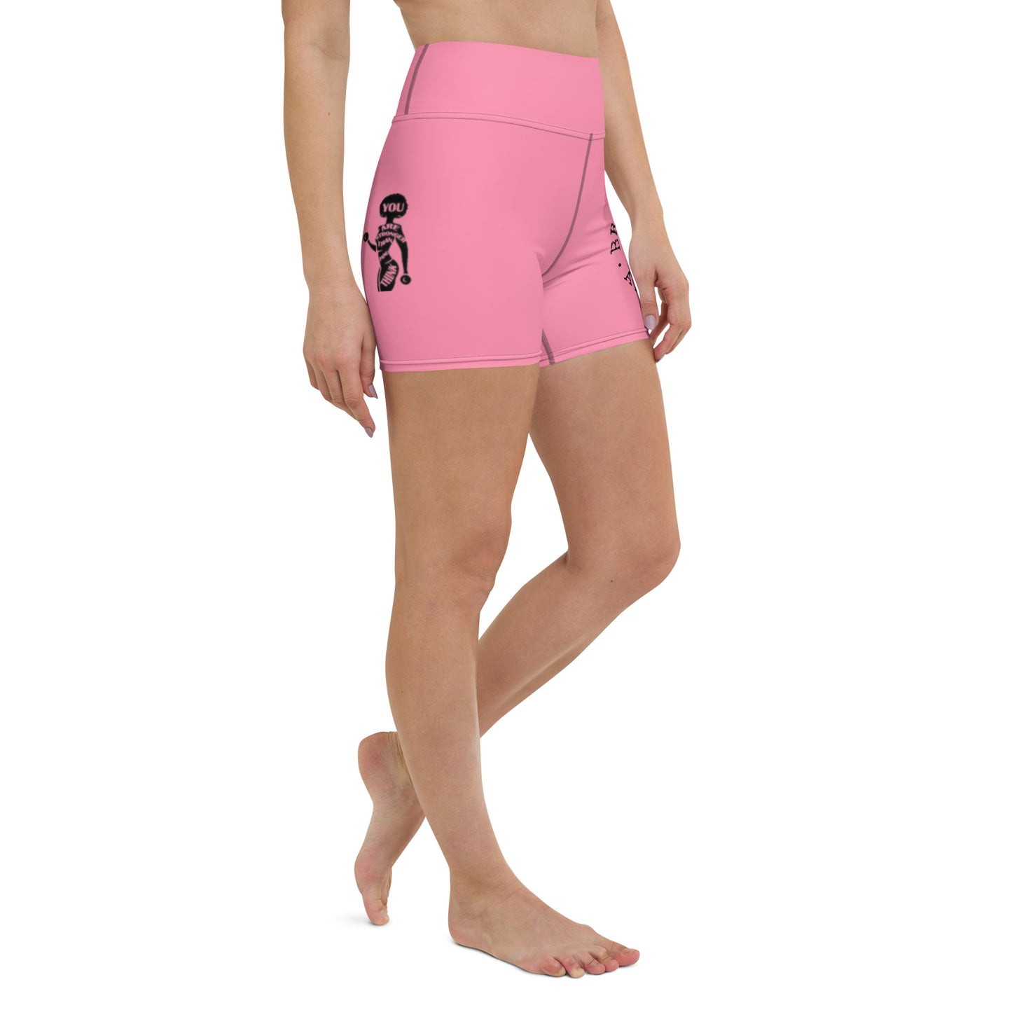 YASTYT: Yoga Shorts Pink