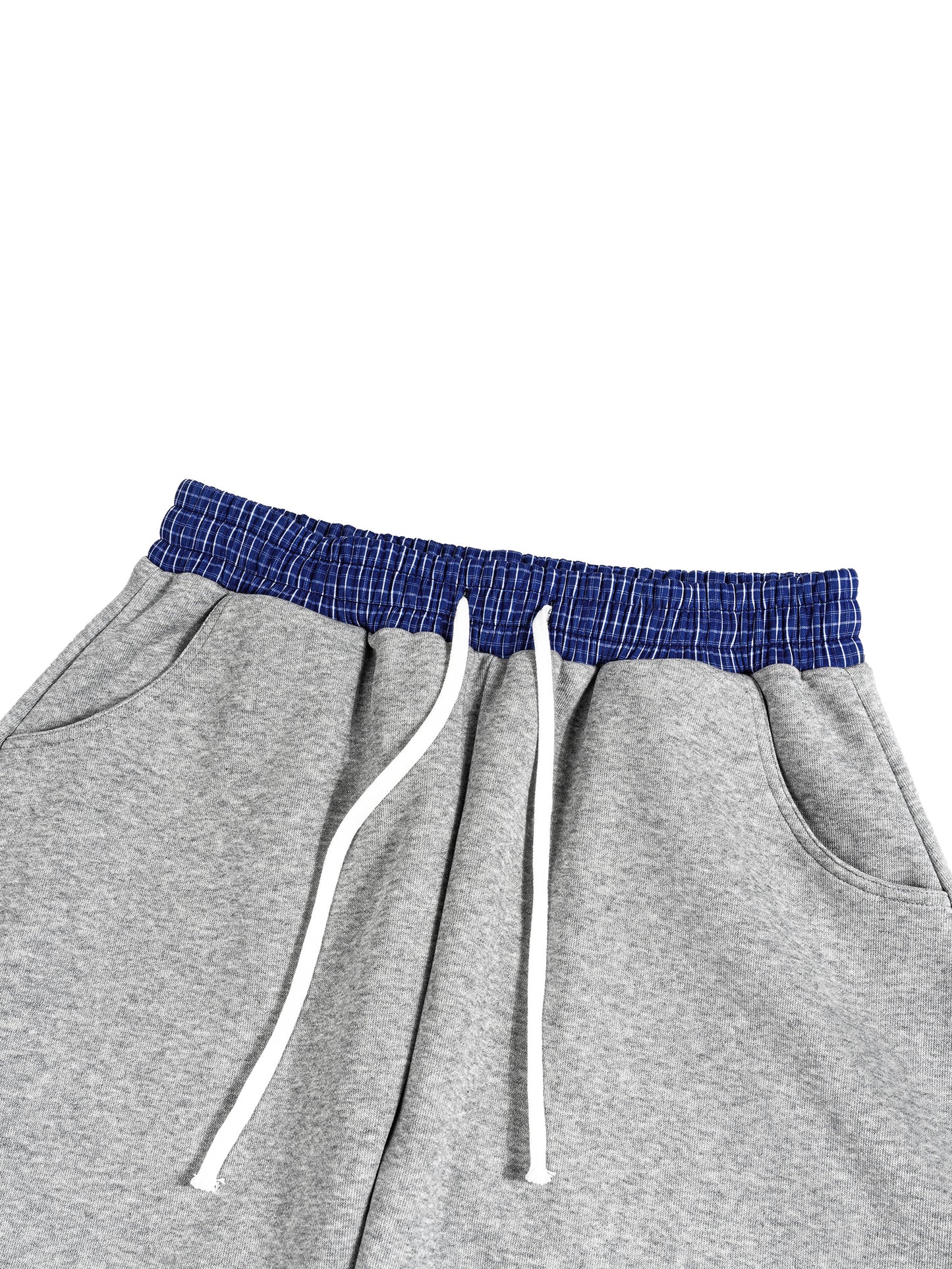 BCA Love Plaid Waistband Barrel Sweatpants