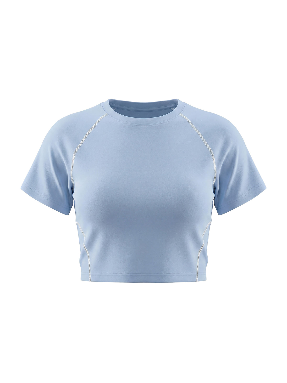 Mom Women's Contrast Stitch Raglan Crop T-Shirt