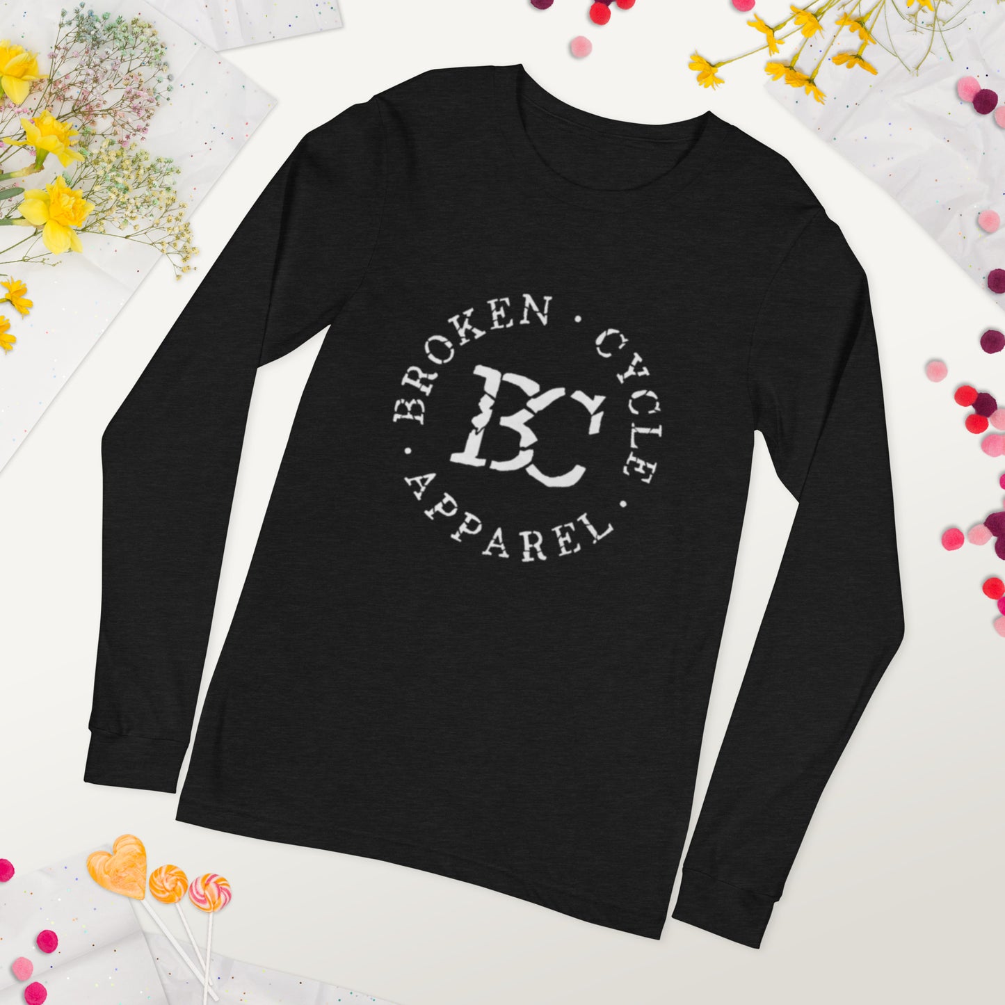 BCA_White Logo Long Sleeve Tee