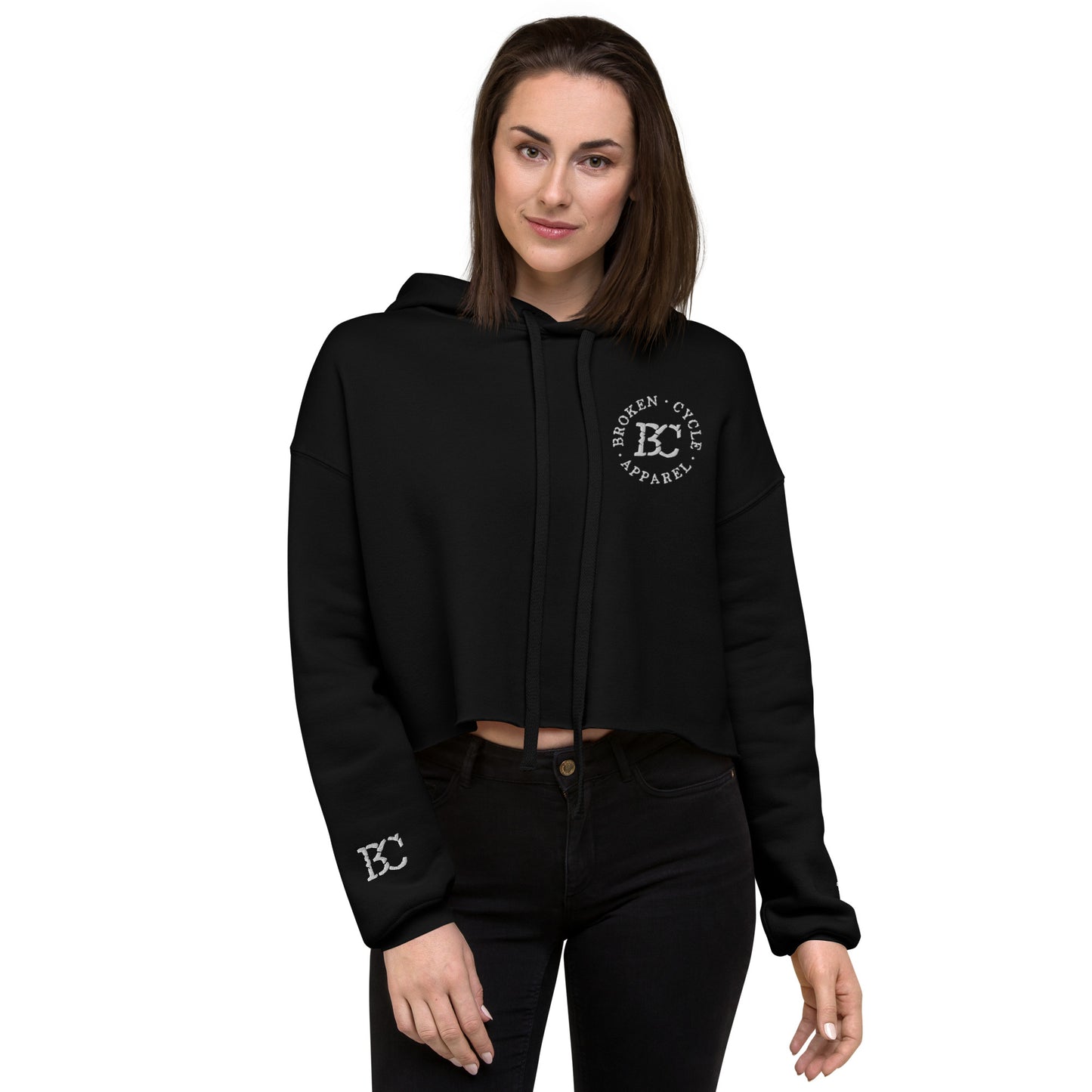 BCA Embroidered Crop Hoodie