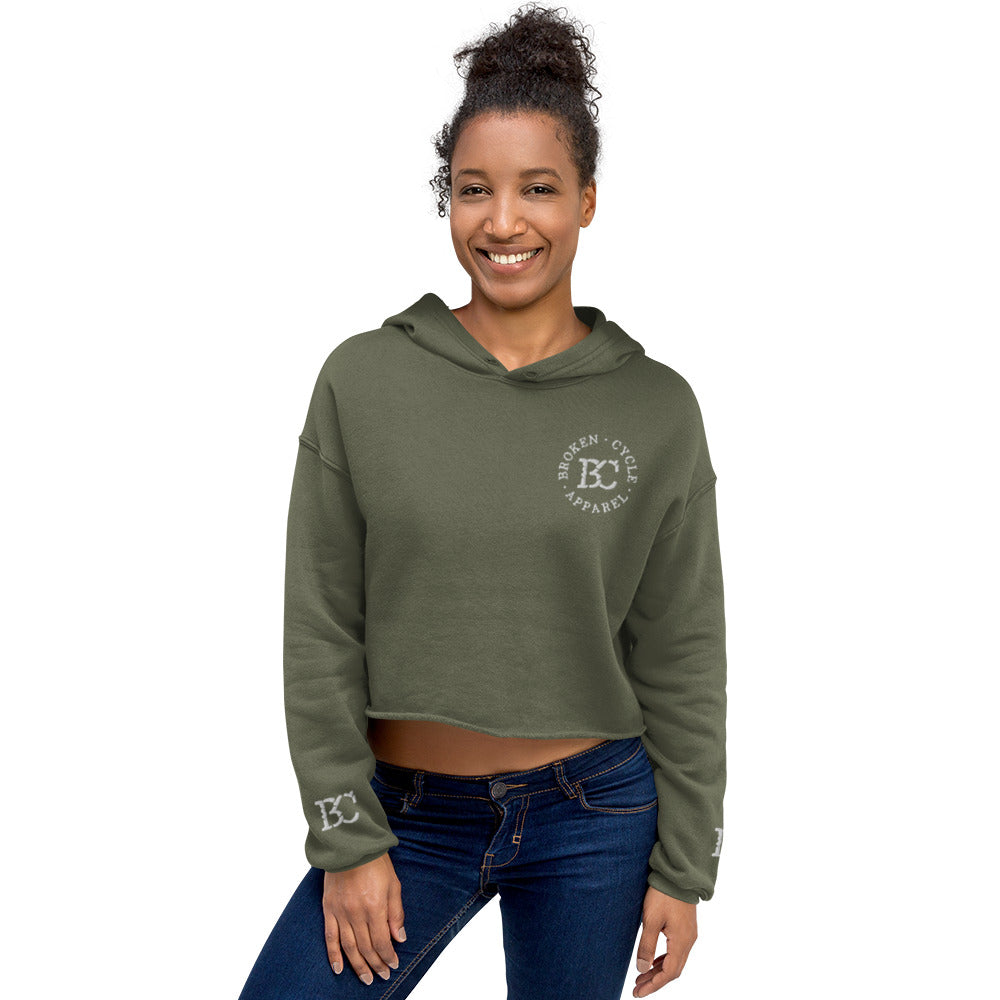 BCA Embroidered Crop Hoodie