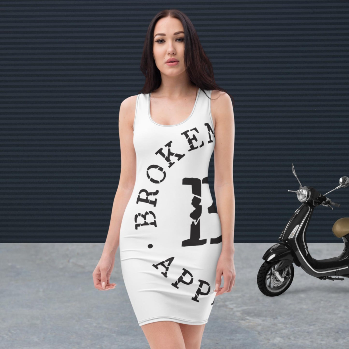 White Sublimation Cut & Sew Dress